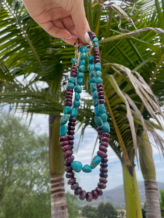 Ruby & Turquoise Necklace