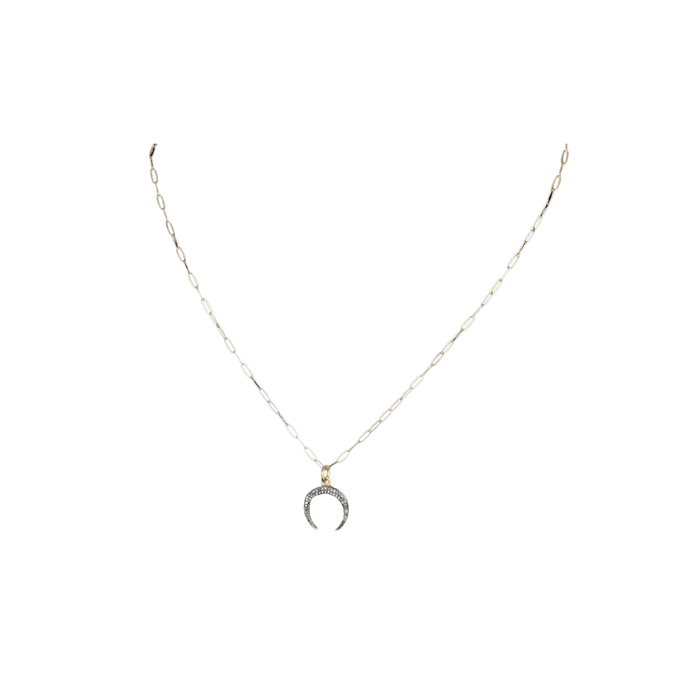 Half Moon Diamond Necklace