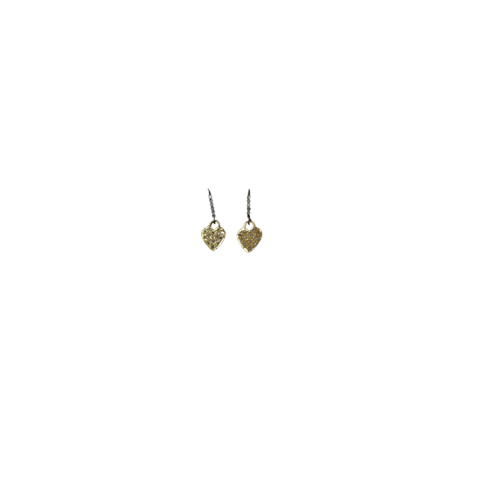 Mini Diamond Heart Earrings