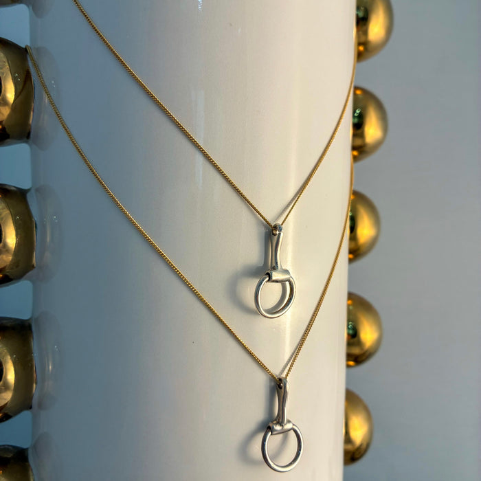 Sterling Horsebit Necklace