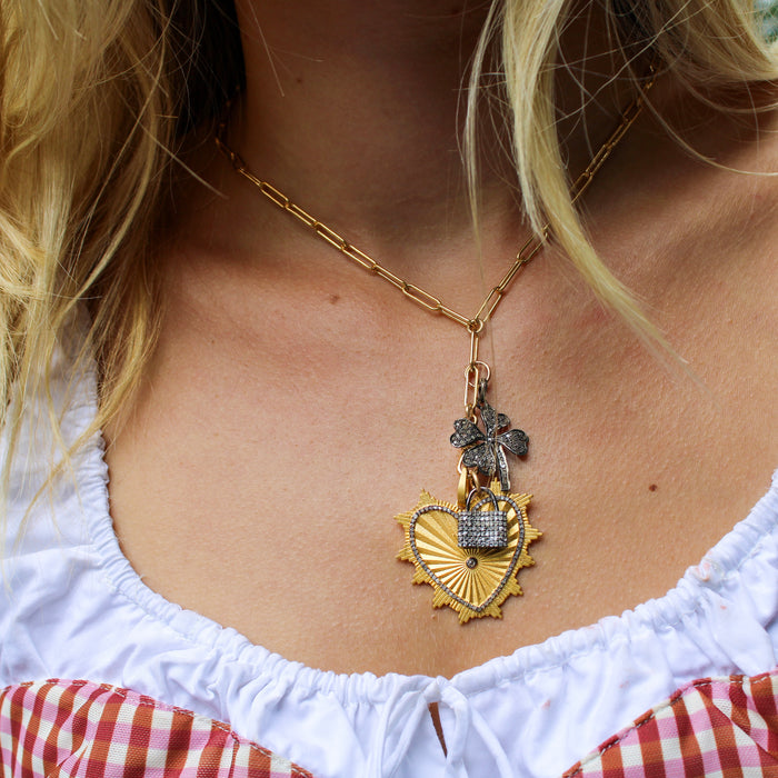 Sunburst Heart Necklace