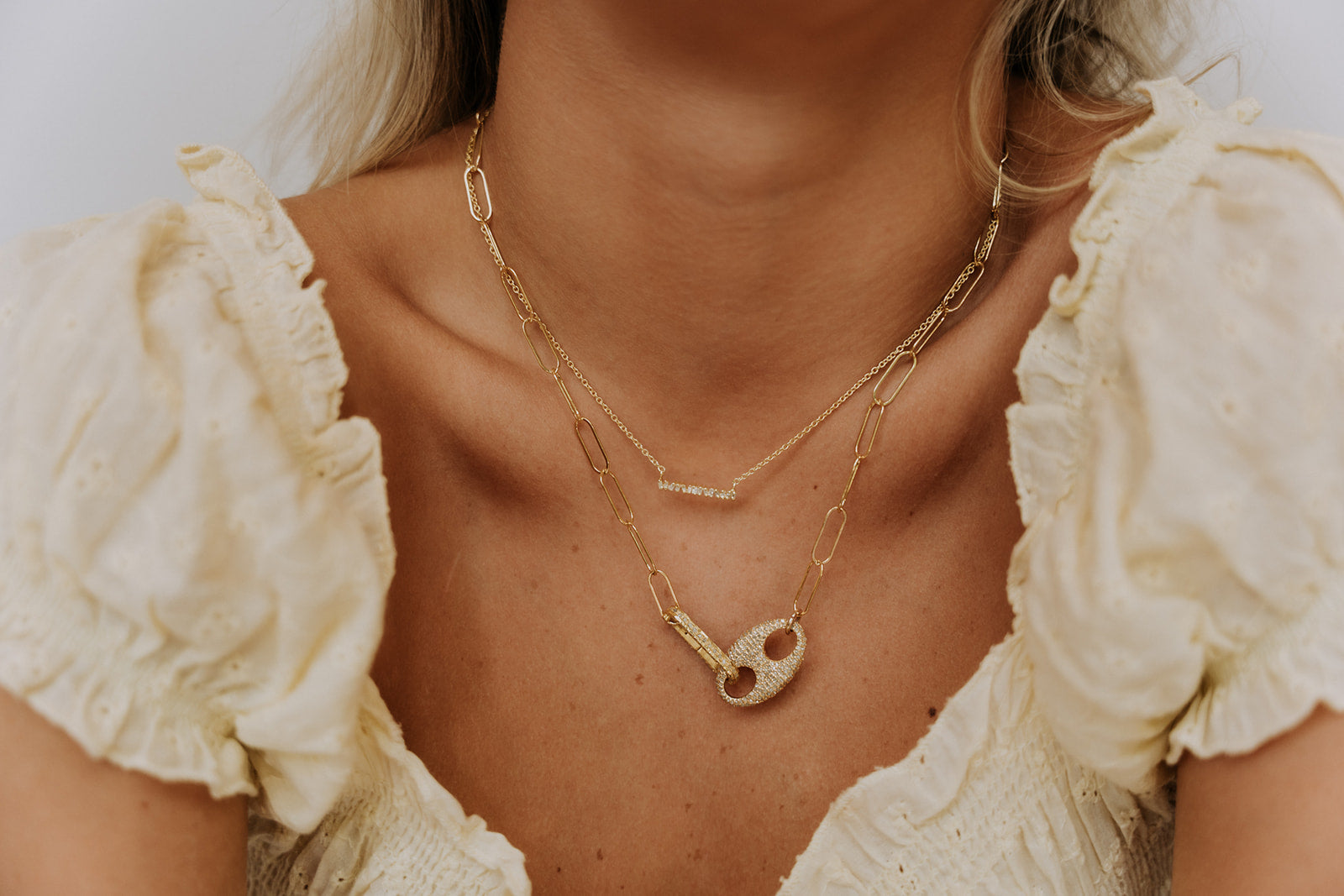 Pave Pop Top Necklace – Susan McVicker Jewelry