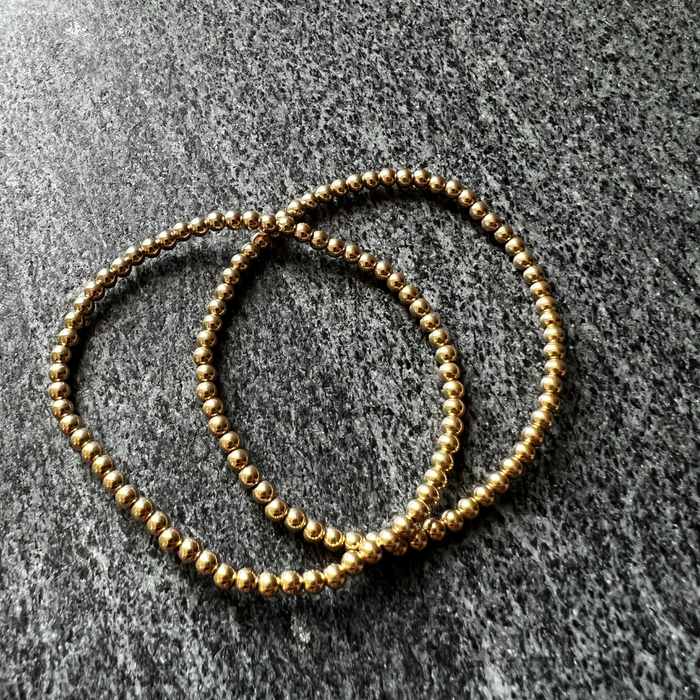 14K Gold Filled Beaded Bracelet